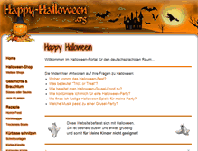 Tablet Screenshot of happy-halloween.org